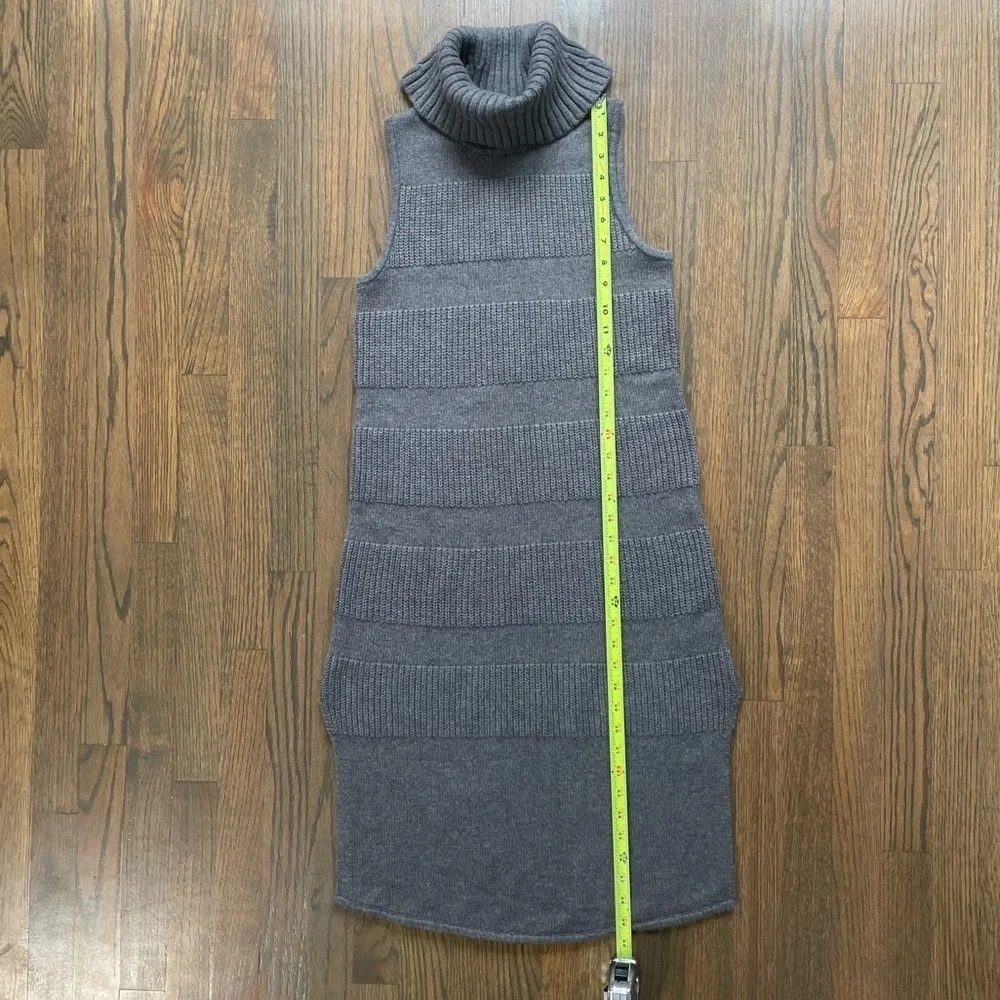 Anthropologie Moth Sweater Midi Wool Blend Ribbed Knit Turtleneck Dress - Picture 7 of 10